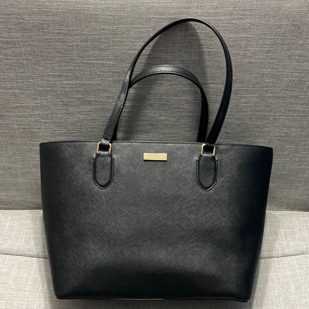 kate spade Black Saffiano Leather Tote